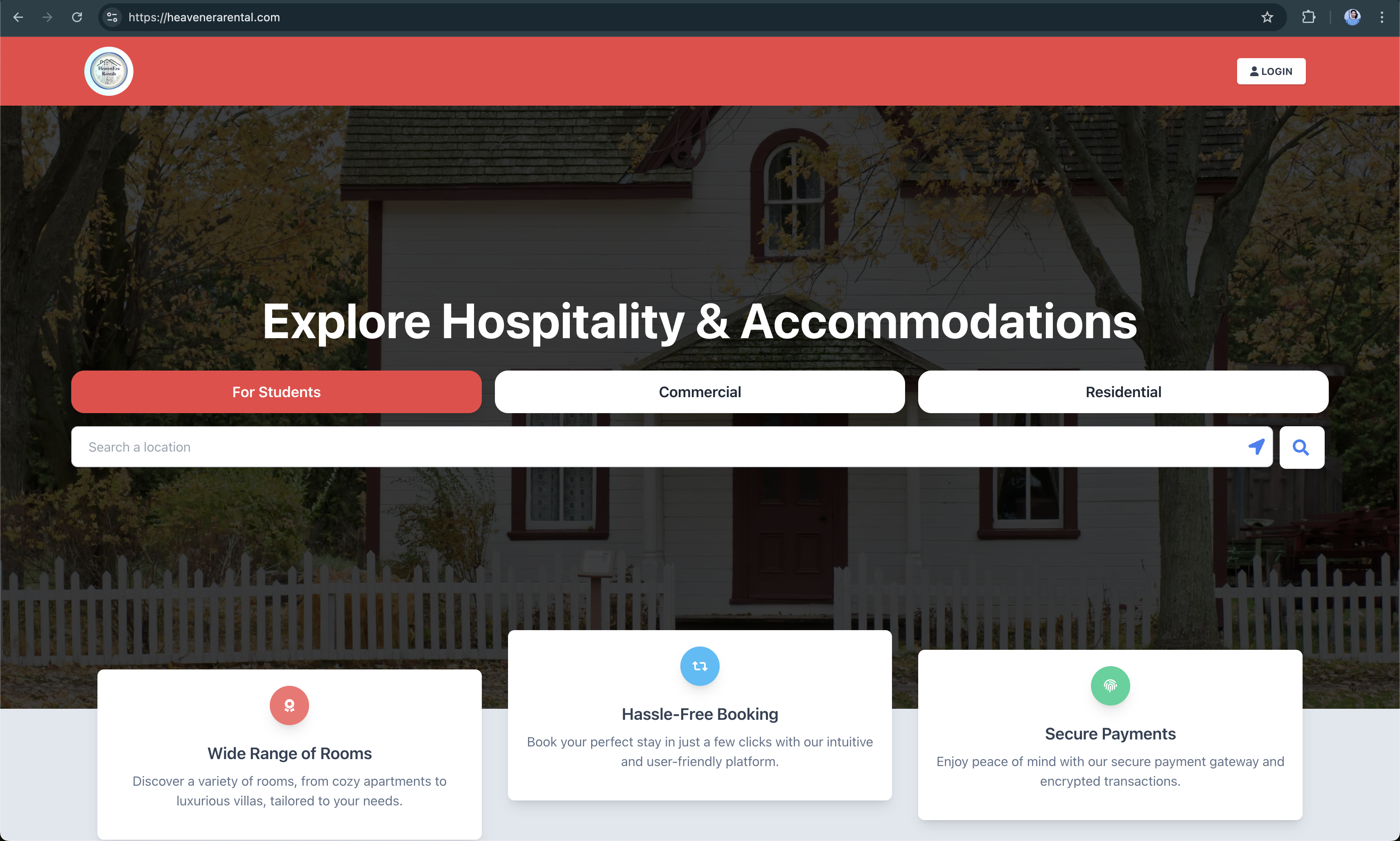 Heavenera Rental Web App + Android Application